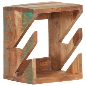 vidaXL Skateboard Wandhalter 25x20x30 cm Recyceltes Massivholz