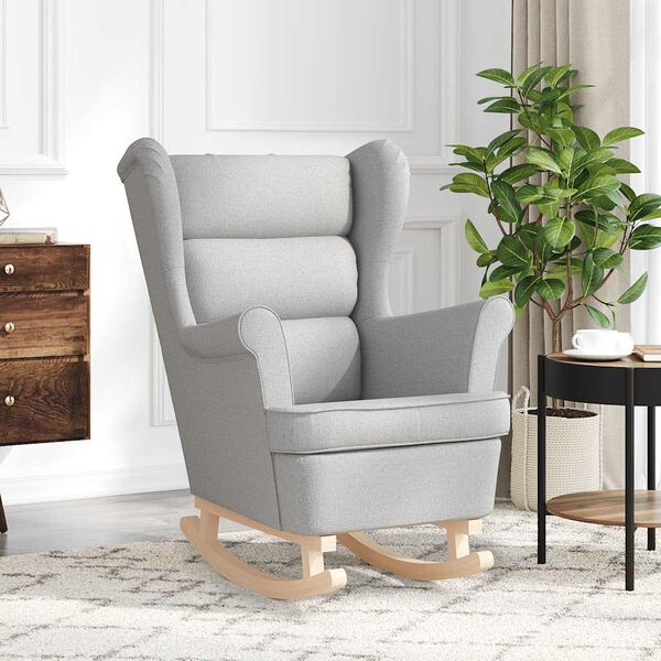 vidaXL Schaukelsessel Wolkengrau 74x90x102 cm Stoff