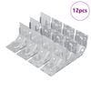 vidaXL Halterung 12 Zink-beschichtet 106 x 55 x 1,5mm Stahl