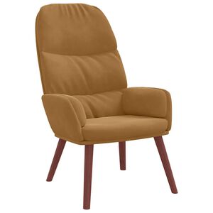 vidaXL Relaxsessel Braun Samt