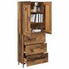 vidaXL Highboard mit Schubladen 2 pcs Altholz Holzwerkstoff