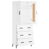 vidaXL Highboard Wei&szlig; 69,5x34x180 cm Holzwerkstoff