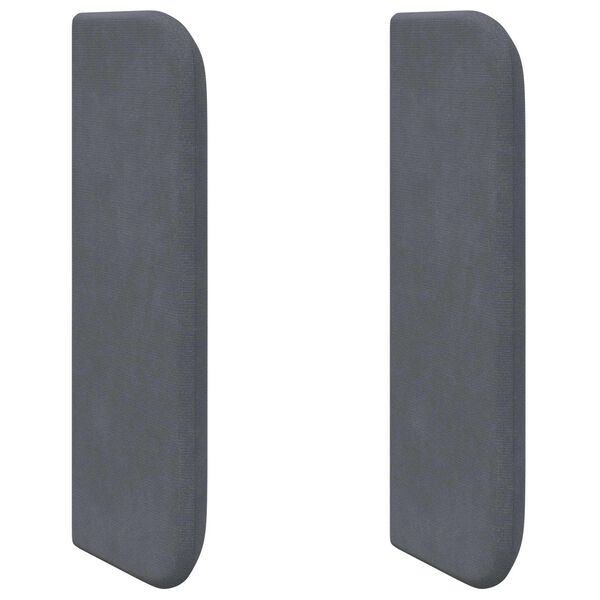 vidaXL Kopfteil Ohr Grau 40,5 x 40,5 x 4 cm Samt