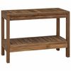 vidaXL Badezimmer Beistelltisch Natur 60 x 30 x 45 cm Massivholz Teak