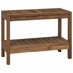 vidaXL Badezimmer Beistelltisch Natur 60 x 30 x 45 cm Massivholz Teak