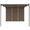 vidaXL Gartenpavillon mit Seitenvorhang 4x3x2,25 m Taupe