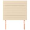 vidaXL Kopfteil Creme 90x5x118/128 cm Stoff