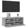 vidaXL TV-Wandschrank Betongrau 80x30x30 cm Holzwerkstoff