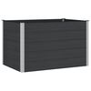vidaXL Hochbeet Schwarz 150 x 100 x 91 cm alu.