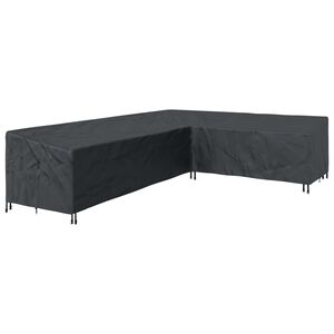vidaXL M&ouml;belbezug 355 x 275 x 80 cm 210D Oxford Stoff L-Form Schwarz
