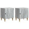 vidaXL Nachttisch 2 pcs Graues Sonoma 43 x 34,5 x 50 cm Holzwerkstoff