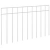 vidaXL Gartenzaun-Paneel 12 pcs Verzinkter Stahl Silber