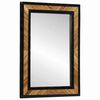 vidaXL Wandspiegel Schwarz und Braun 70 x 2 x 70 cm Massivholz Akazie