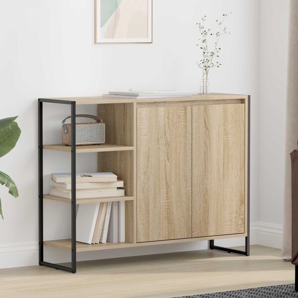 vidaXL Seitenschrank Sonoma 96,5 x 30 x 75 cm Holzwerkstoff