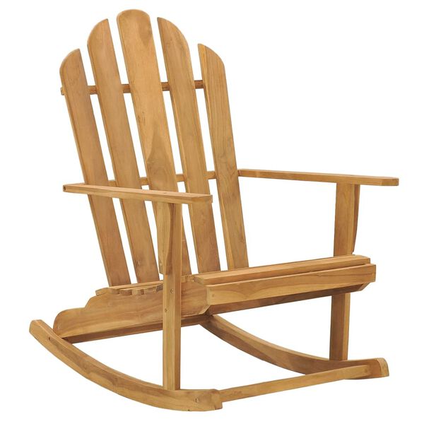 vidaXL Adirondack-Schaukelst&uuml;hle 2 Stk. Massivholz Teak