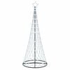 vidaXL LED-Weihnachtsbaum Kaltwei&szlig; 250 cm Metall