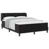 vidaXL Boxspringbett mit Matratze Schwarz 140 x 190 cm Samt