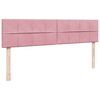 vidaXL Ottoman-Bett mit Matratze Rosa 200x200 cm Samt