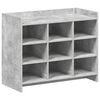 vidaXL Schuhschrank Betongrau 85 x 39,5 x 70 cm Holzwerkstoff