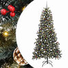 vidaXL K&uuml;nstlicher Weihnachtsbaum Gr&uuml;n 240 cm PVC, Plastik und Stahl