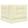 vidaXL Sofakissen f&uuml;r drau&szlig;en 3 pcs Creme Polyester