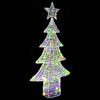 vidaXL Weihnachtsbaum mit 240 LEDs Mehrfarbig 180 cm Acryl