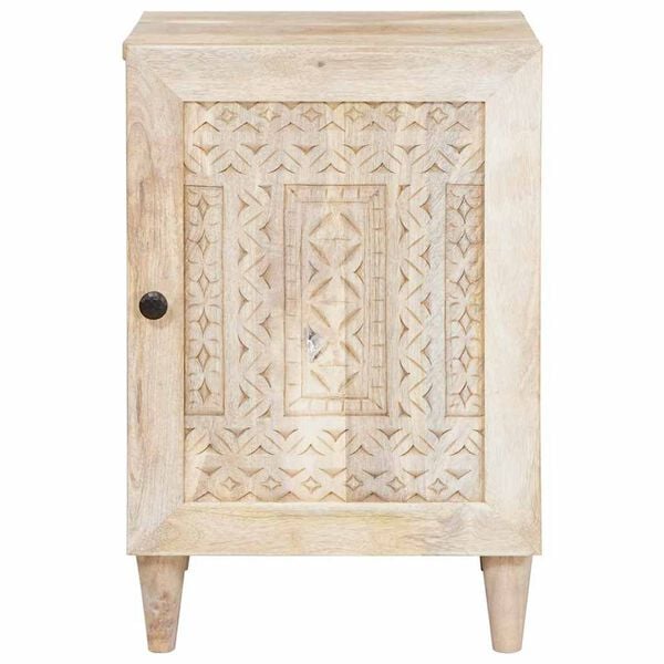 vidaXL Badezimmerschrank mit Tür Weiß 38 x 33 x 58 cm Holzwerkstoff