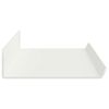 vidaXL Schwebendes Regal 2 pcs Wei&szlig; 60 x 8,5 x 2,5 cm Stahl