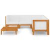 vidaXL 6-tlg. Garten-Lounge-Set mit Kissen Akazie Massivholz