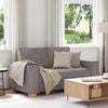 vidaXL 2-Sitzer Sofa Taupe 120 cm Stoff