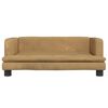 vidaXL Hundebett Braun 80x45x30 cm Samt