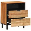 vidaXL Bettschrank Braun 50 x 33 x 62 cm Massivholz Akazie