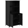 vidaXL Highboard Schwarz Eichen-Optik 62 x 36 x 121,5 cm Holzwerkstoff