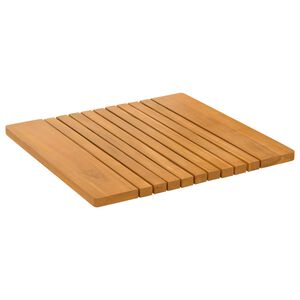 vidaXL Badematte Uni Braun 59 x 40 cm Holz