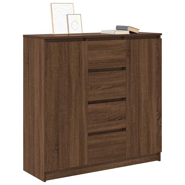 vidaXL Sideboard mit Schubladen Braun Eichen-Optik 100,5x35x98,5 cm