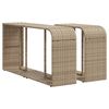 vidaXL Outdoor-Regale 2 Stk. Beige Poly Rattan