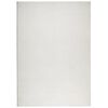 vidaXL Teppich IZA Kurzflor Skandinavischer Look Creme 140x200 cm