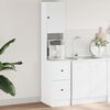 vidaXL Küchenschrank Weiß 35x50x180 cm Holzwerkstoff