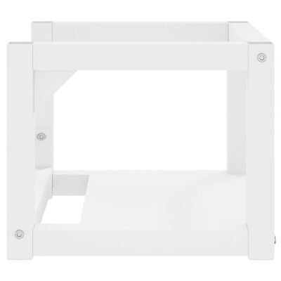 vidaXL Badezimmer Wand-Waschtischgestell Weiß 40x38x31 cm Eisen