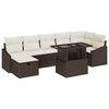 vidaXL Gartensofa-set 8 stk. Poly-Rattan
