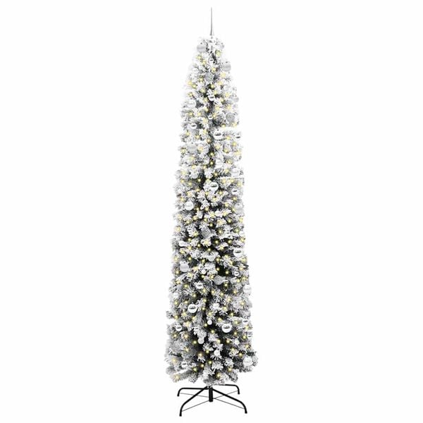 vidaXL K&uuml;nstlicher Weihnachtsbaum mit 300 LEDs mit St&auml;nder Gr&uuml;n 240 cm