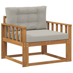 vidaXL Outdoor Mittelsofa Massivholz Akazie Natur