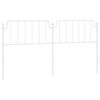 vidaXL Ersatz-Kopfteil Metall Wei&szlig; 200 cm