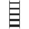 vidaXL B&uuml;cherregal 5 Regalb&ouml;den Schwarz 60x27,6x158,5 cm Holzwerkstoff