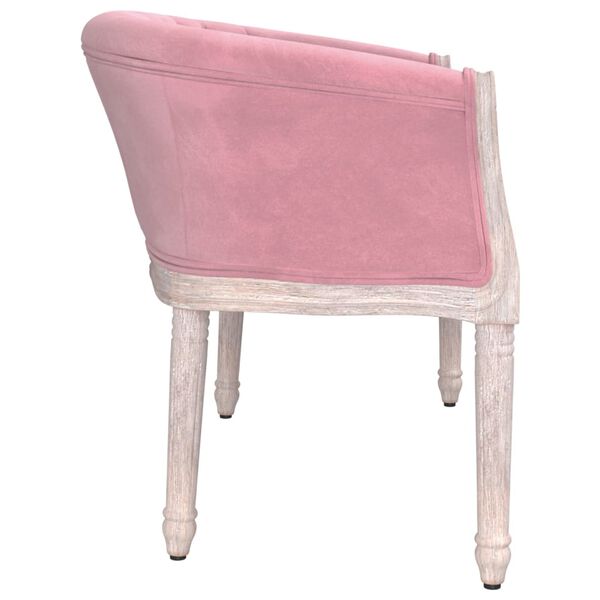 vidaXL Sitzbank Rosa 98x56x69 cm Samt