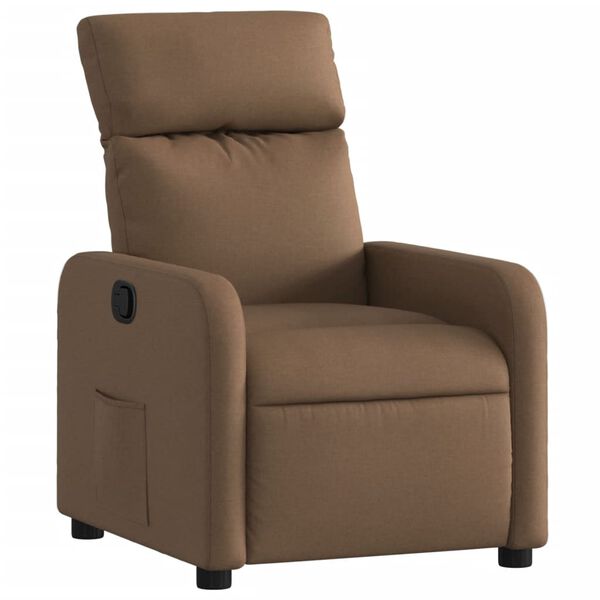 vidaXL Relaxsessel Braun Stoff