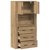 vidaXL Highboard Artisan-Eiche 80 x 33 x 150 cm Holzwerkstoff