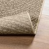 vidaXL Teppich ZIZUR Beige 140x200 cm Jute-Optik Indoor und Outdoor