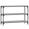 vidaXL B&uuml;cherregal Grau Sonoma 100x33x70,5 cm Holzwerkstoff und Stahl