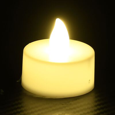 vidaXL LED-Teelichter 20 Stk. Flammenlos Elektrisch Warmweiß